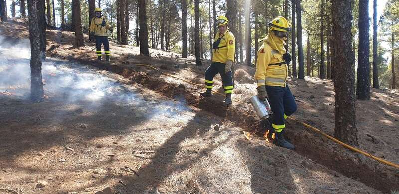 El personal trabaja en Arteara, la Sorrueda, las Filipionas y la cumbre central (Foto TA)